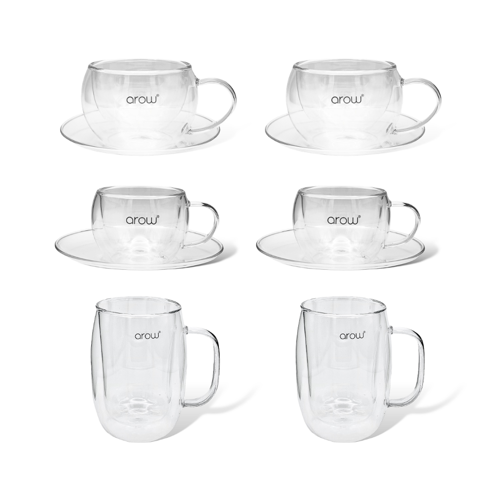 Doppelwandige Tassen Set