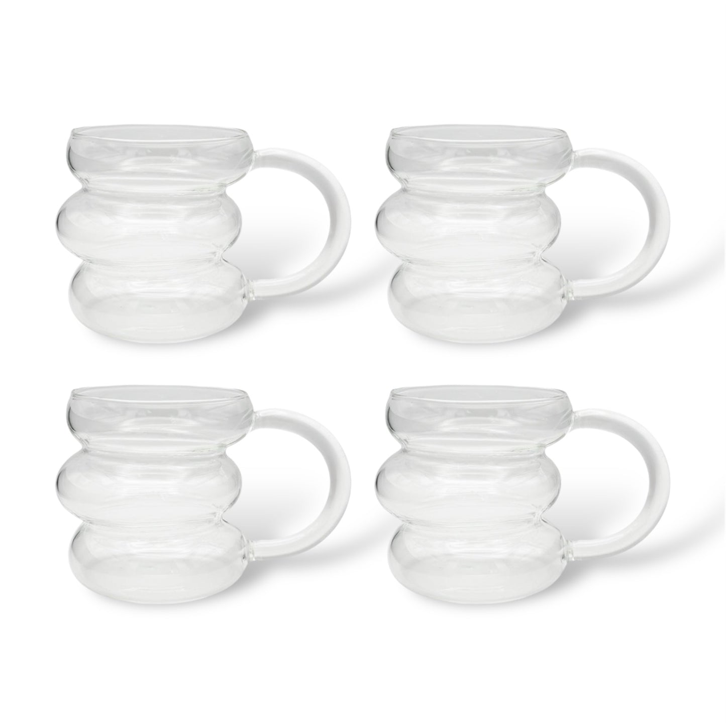 Bubble Trinkglas mit Griff 2er, 4er, 6er