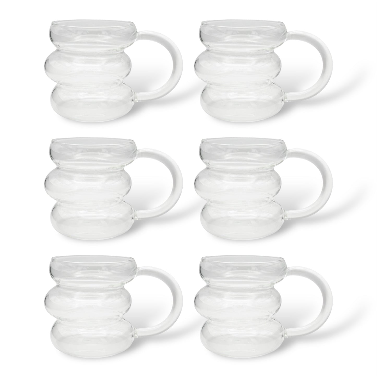 Bubble Trinkglas mit Griff 2er, 4er, 6er