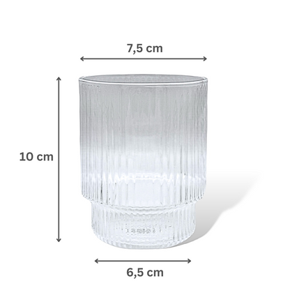 RIFFLE TRINKGLAS 2ER, 4ER, 6ER | LOW